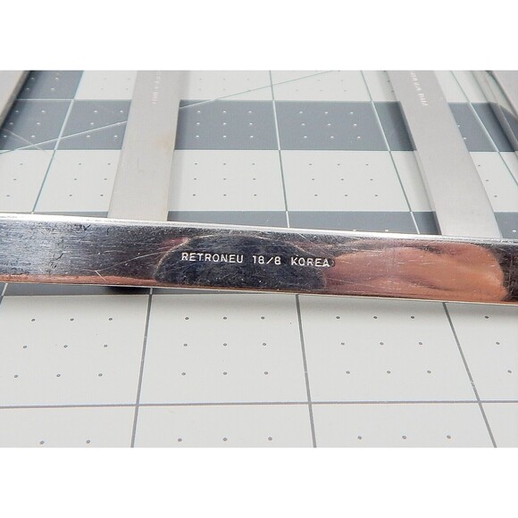 Retroneu INFINITE Stainless Dinner Spoon Fork Knife 18/8 Korea Glossy Flatware - Picture 10 of 16